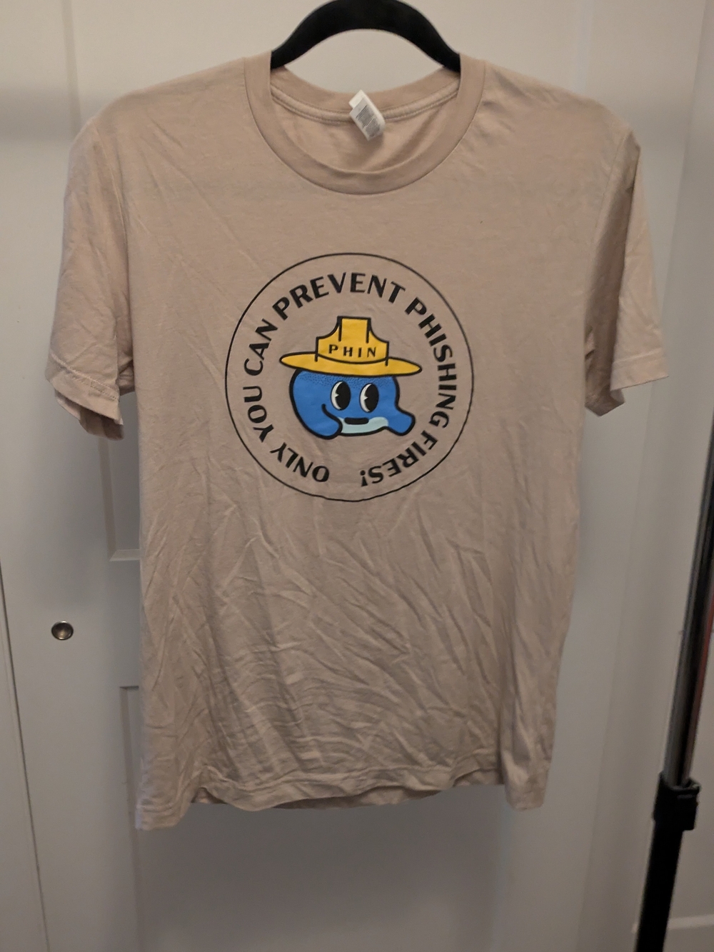 'You Can Prevent Phishing' Tan Graphic Tee